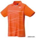 20625　ゲームシャツ　オレンジ　ヨネックス　バドミントン